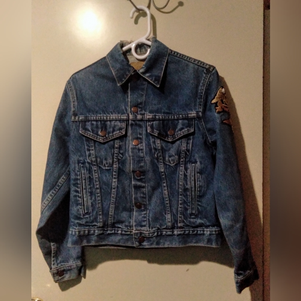 RARE "Harley Davidson" Patch Denim Jacket (one of a kind) - Picture 2 of 11